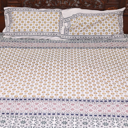 Block Printed Double Bedsheet