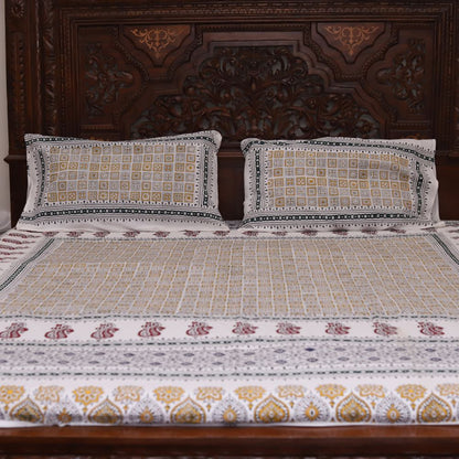 Block Printed Double Bedsheet