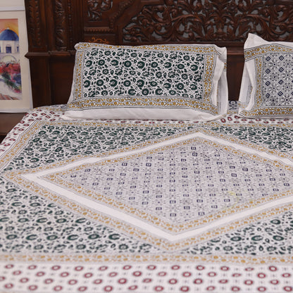 Block Printed Double Bedsheet