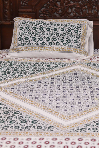 Block Printed Double Bedsheet